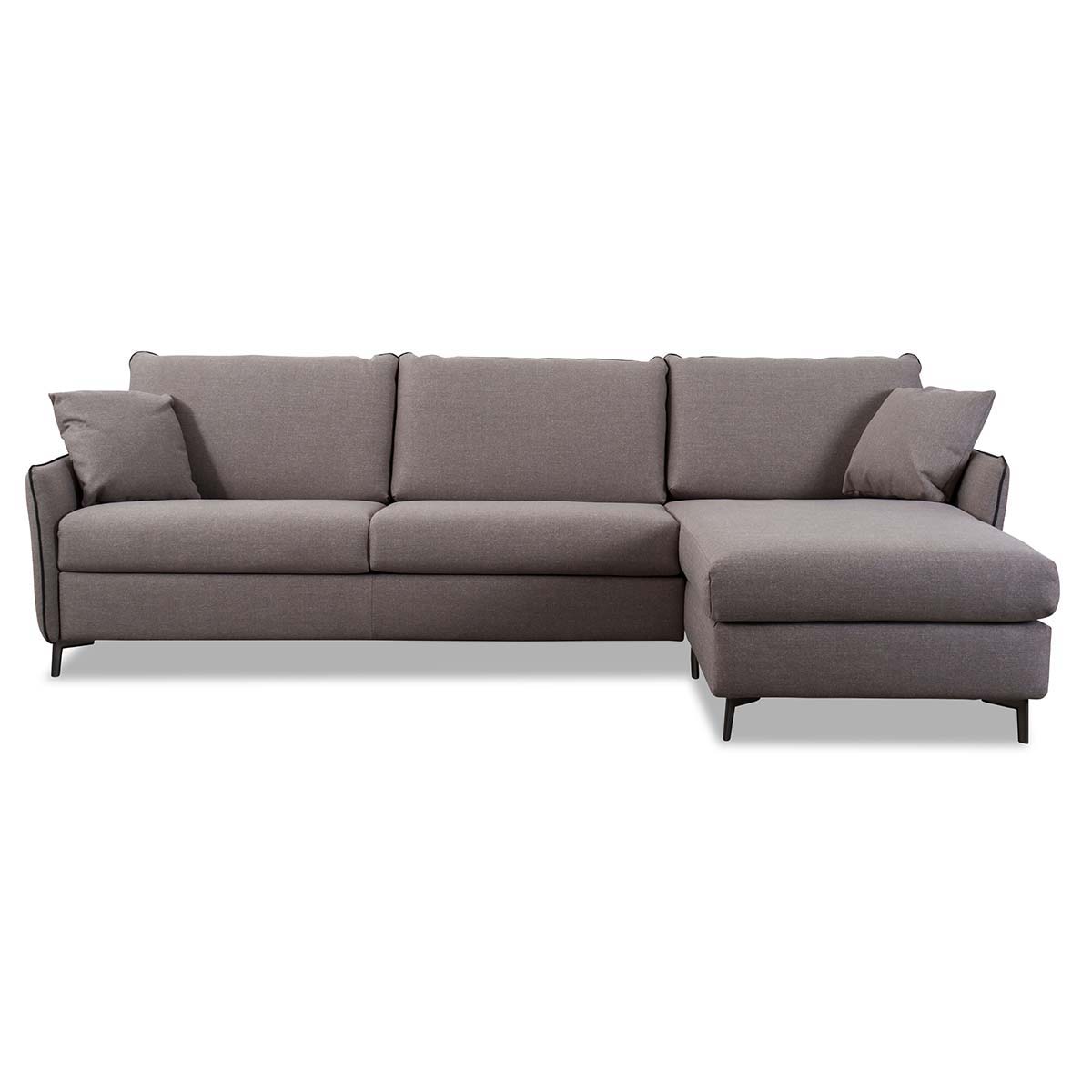 Dienne Salotti Ecksofa Valentina in Stoff Gemini - vorstehend rechts - Schlafsofa Stoff