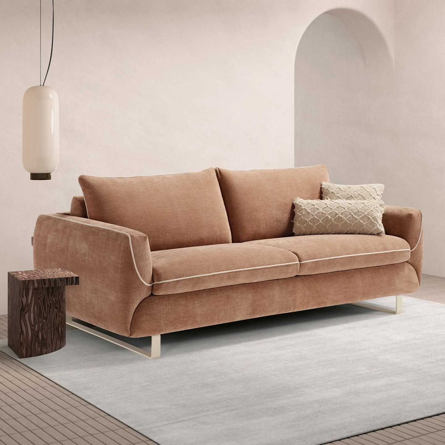 Dienne Salotti Schlafsofa Cannes in Stoff Schlafsofa Stoff