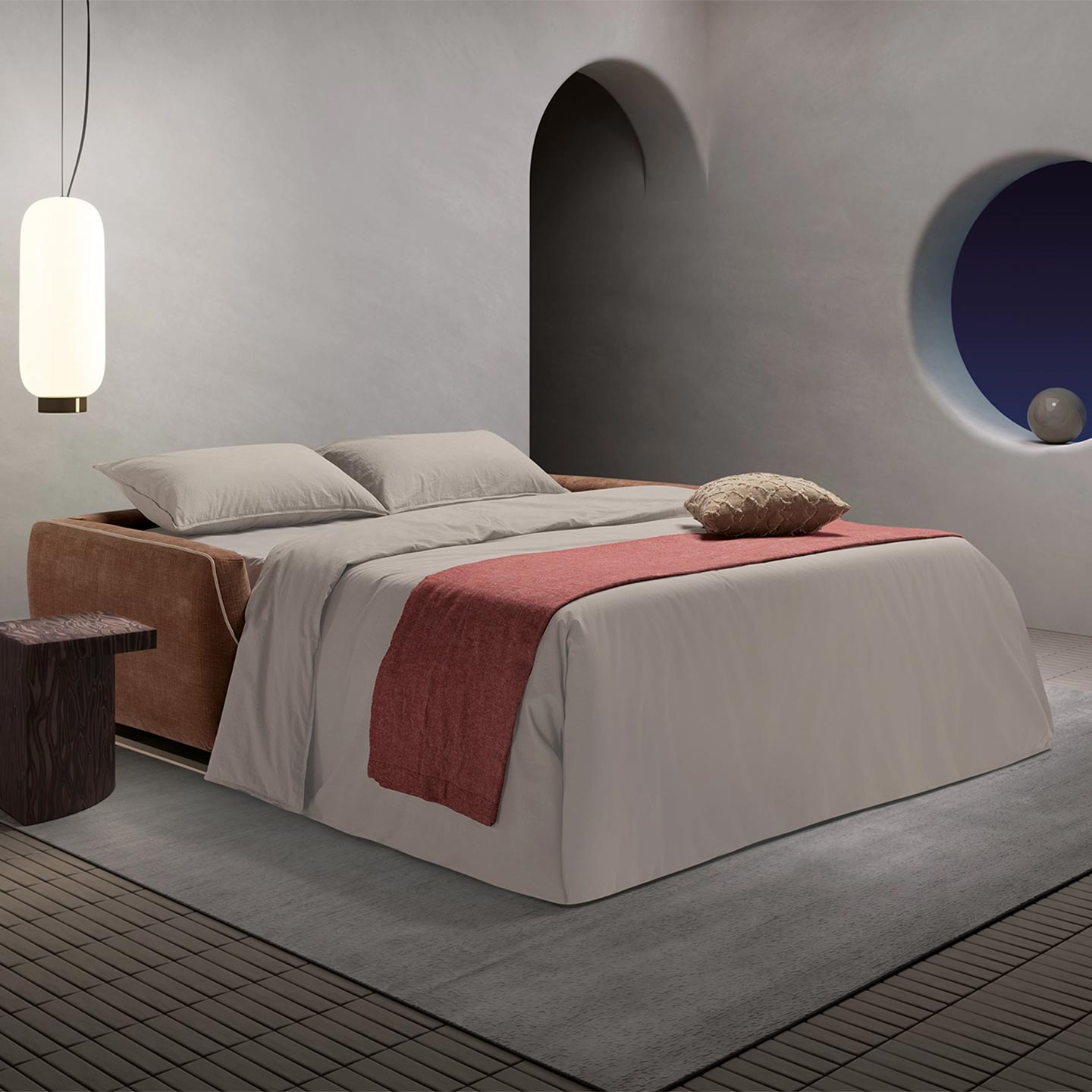 Dienne Salotti Schlafsofa Cannes in Stoff Schlafsofa Stoff