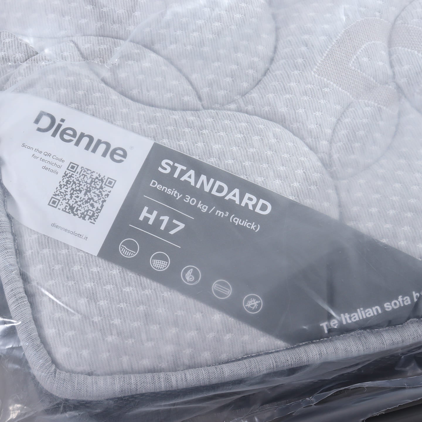 Dienne Salotti Schlafsofa Cod. 3000 Tokio in Stoff Ornellaia türkis