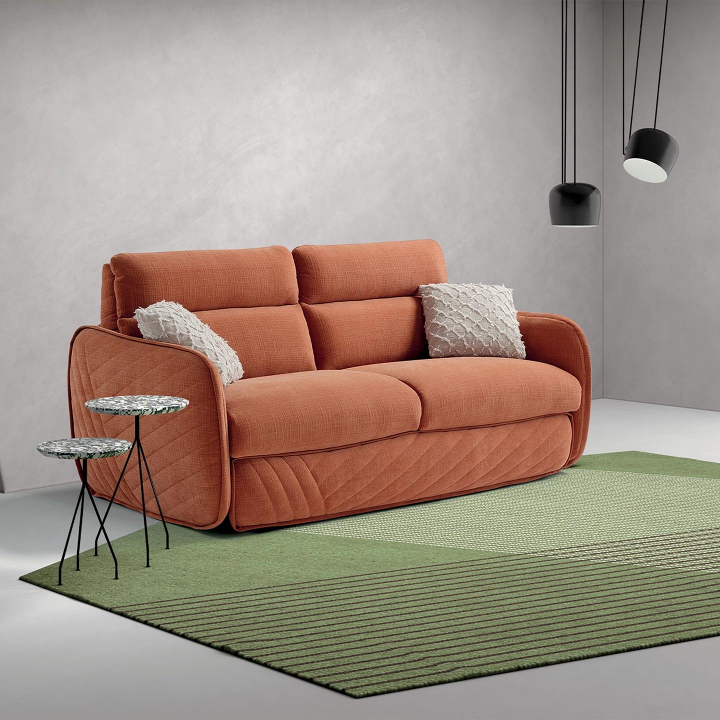 Dienne Salotti Schlafsofa Moon Plus in Stoff Schlafsofa Stoff