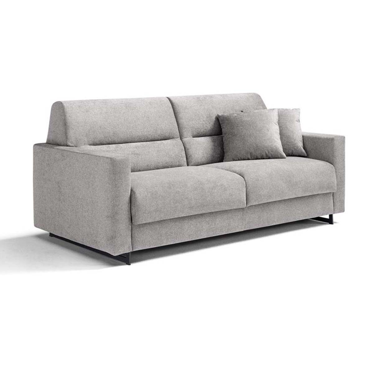 Dienne Salotti Schlafsofa Oslo in Stoff Ornellaia grau - Schlafsofa Stoff