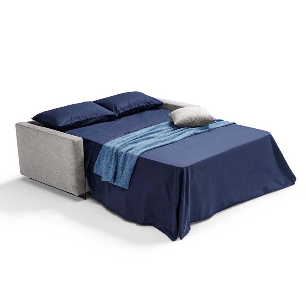 Dienne Salotti Schlafsofa Oslo in Stoff Ornellaia grau - Schlafsofa Stoff