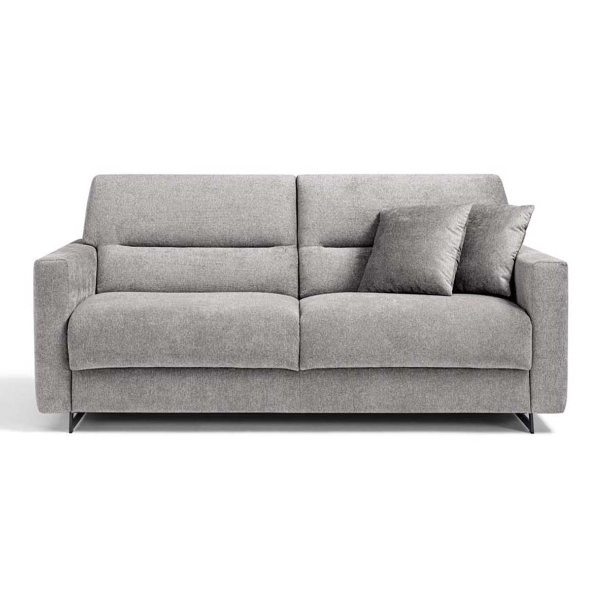 Dienne Salotti Schlafsofa Oslo in Stoff Ornellaia grau - Schlafsofa Stoff