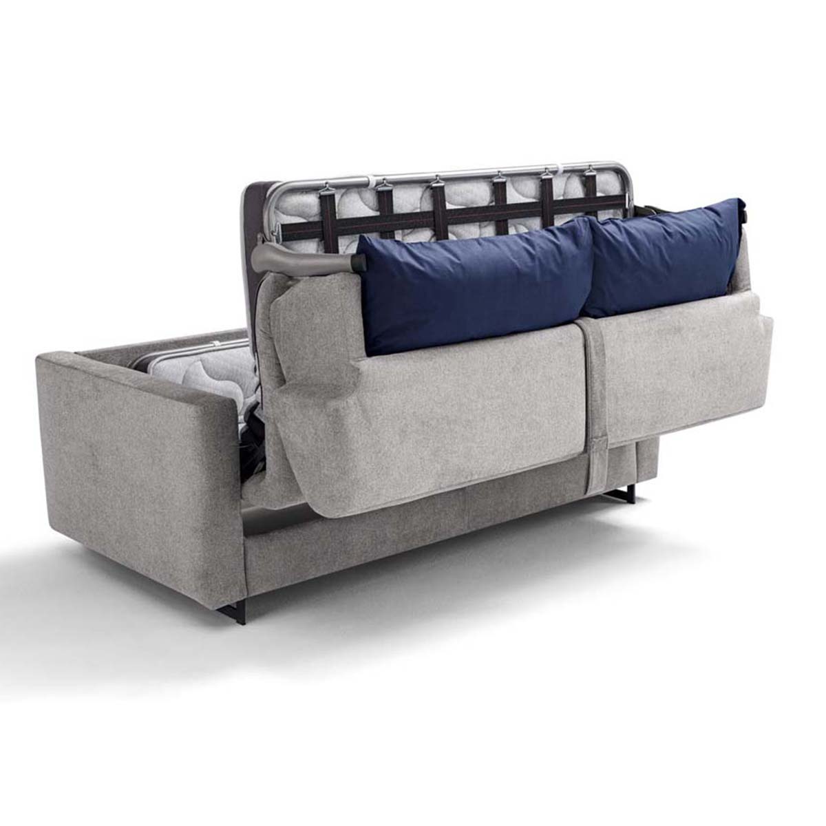 Dienne Salotti Schlafsofa Oslo in Stoff Ornellaia grau - Schlafsofa Stoff