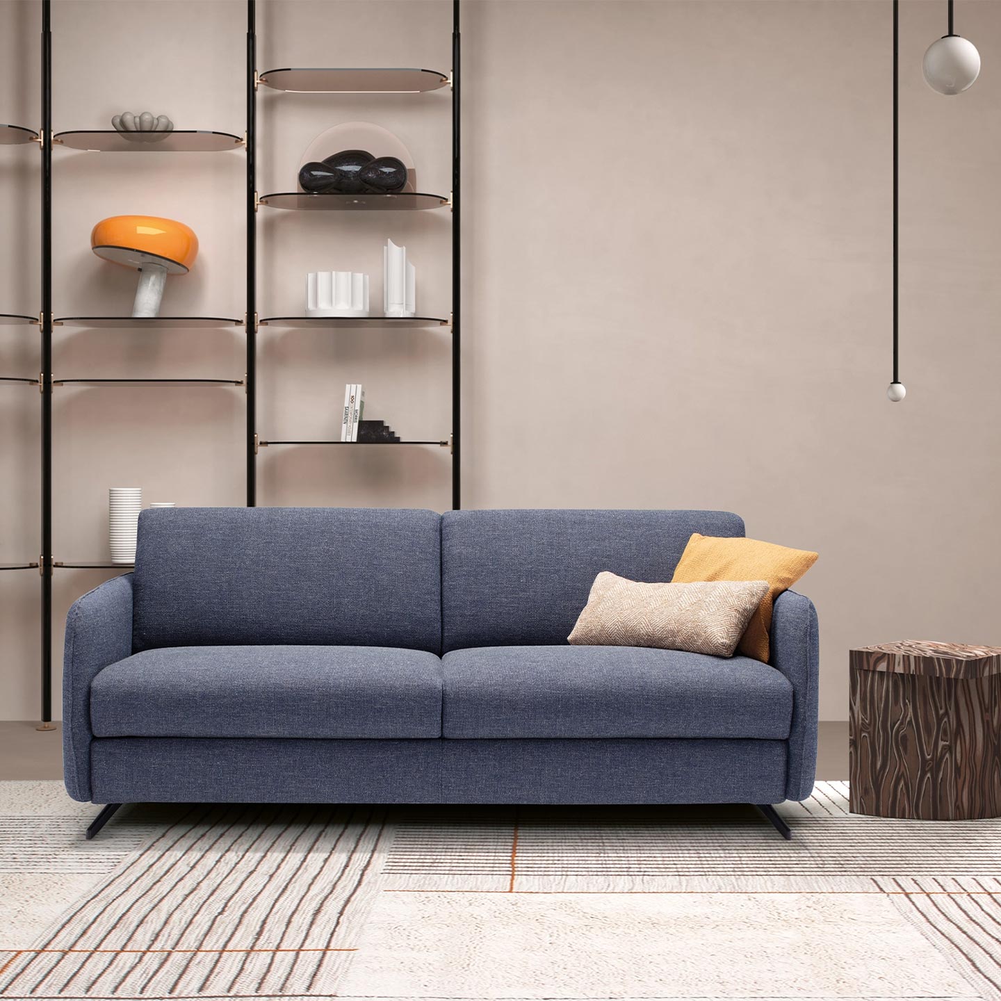 Dienne Salotti Schlafsofa Revival in Stoff Schlafsofa Stoff