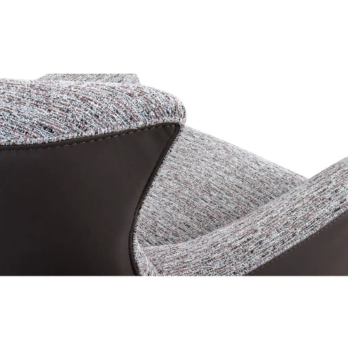 Bild 1 in Galerieansicht laden. Drehessel JACOB in Stoff Nisa rosa und Leder smooth taupe - Sessel Leder