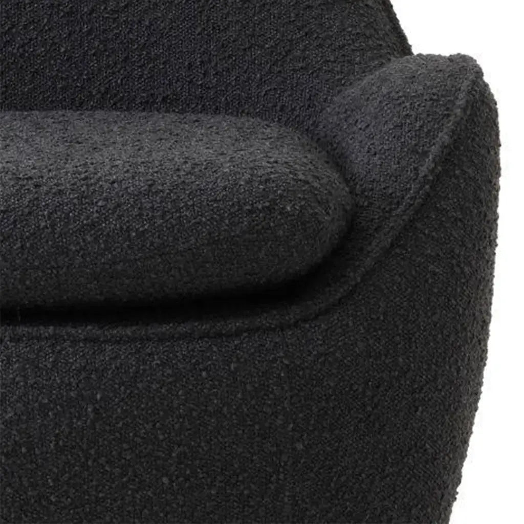 Drehsessel Cupido in Stoff schwarz - Sessel Stoff