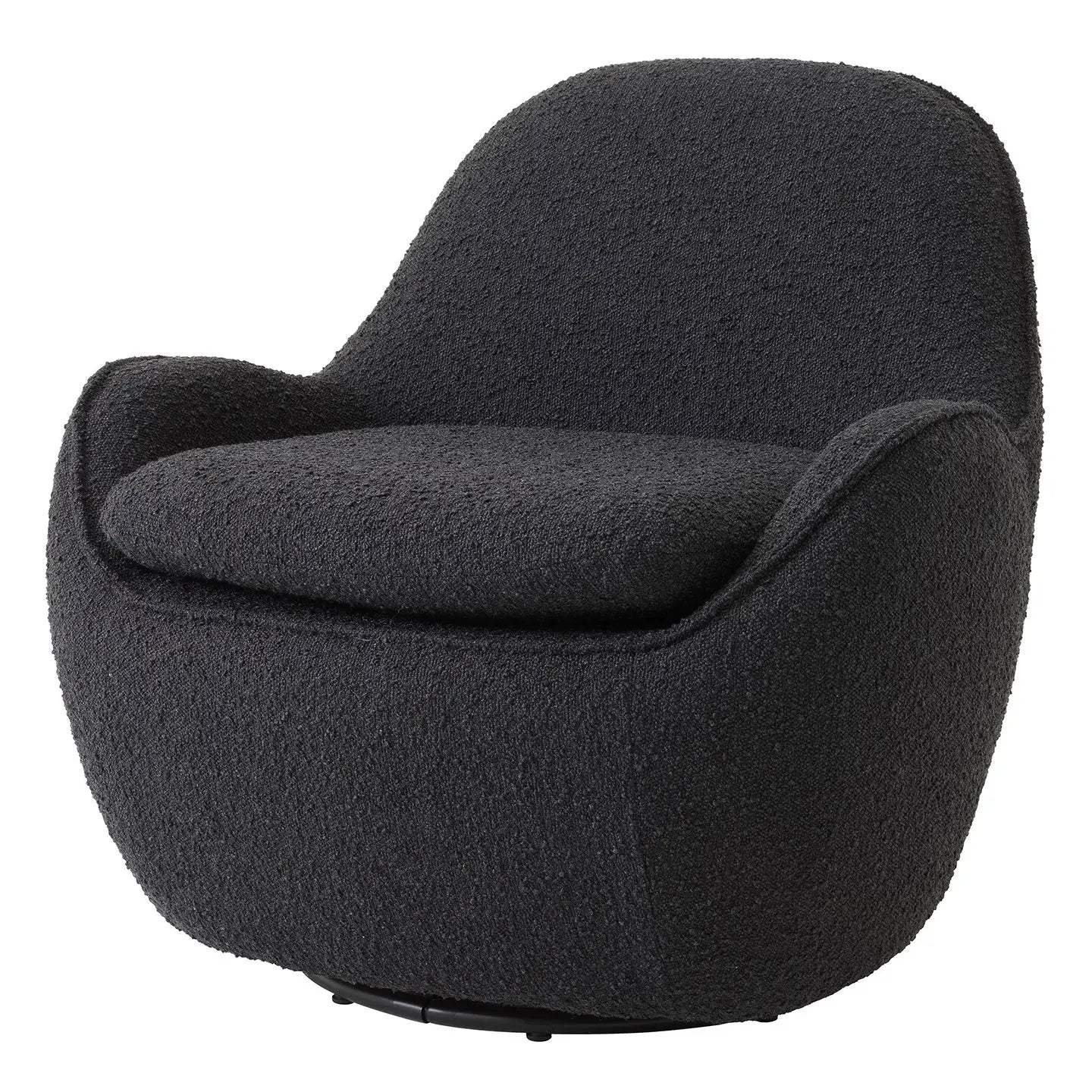 Drehsessel Cupido in Stoff schwarz - Sessel Stoff