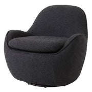 Drehsessel Cupido in Stoff schwarz - Sessel Stoff