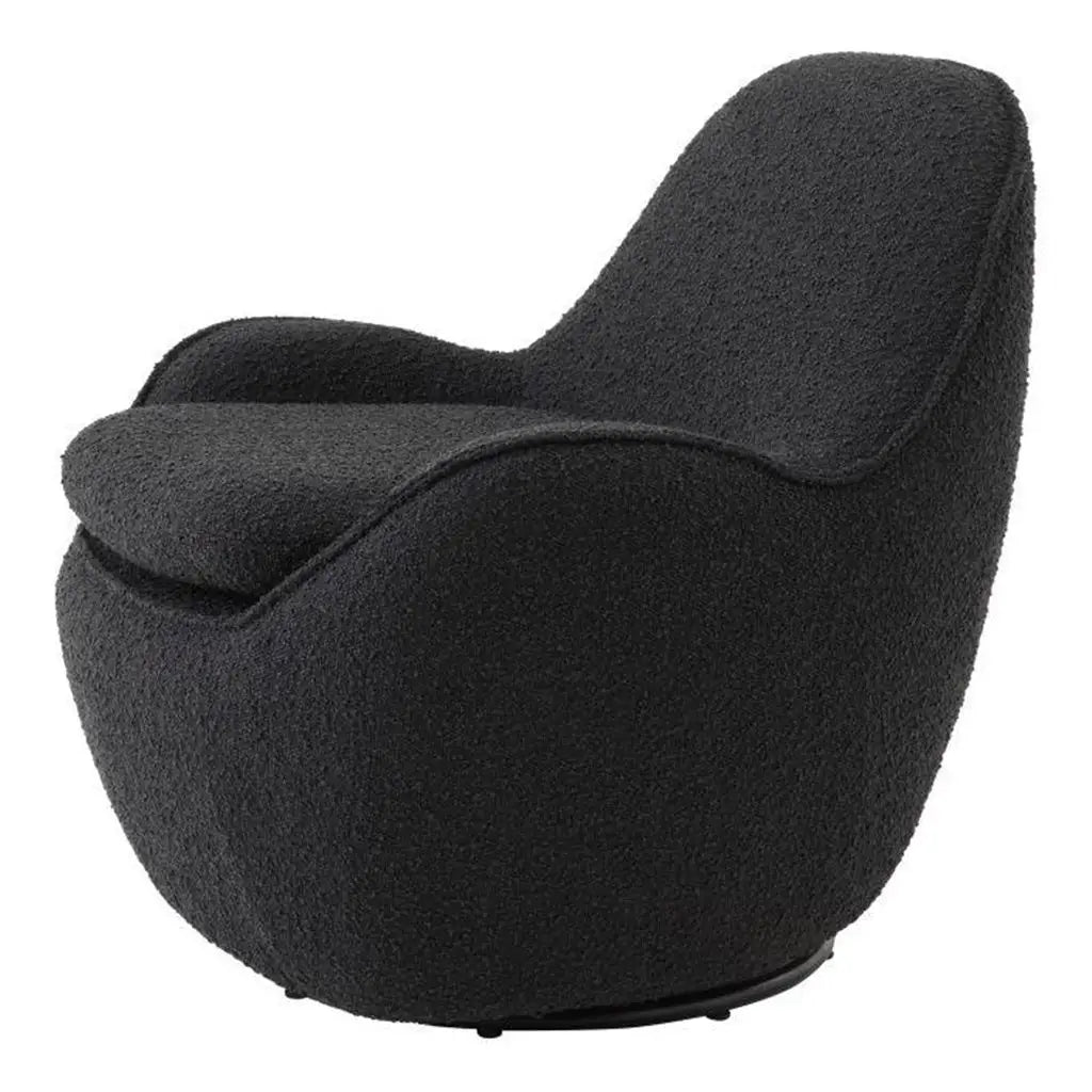Drehsessel Cupido in Stoff schwarz - Sessel Stoff