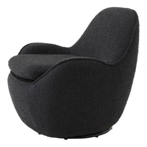 Bild 1 in Galerieansicht laden. Drehsessel Cupido in Stoff schwarz - Sessel Stoff