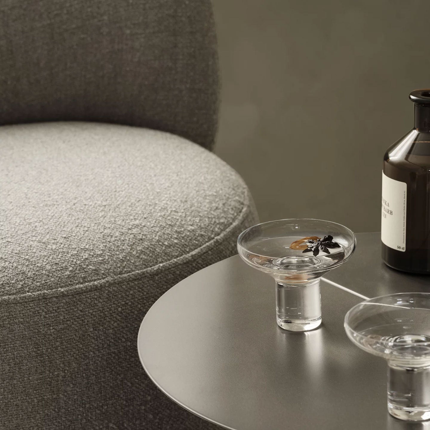 Drehsessel KUON in Stoff Boucla - Sessel Stoff