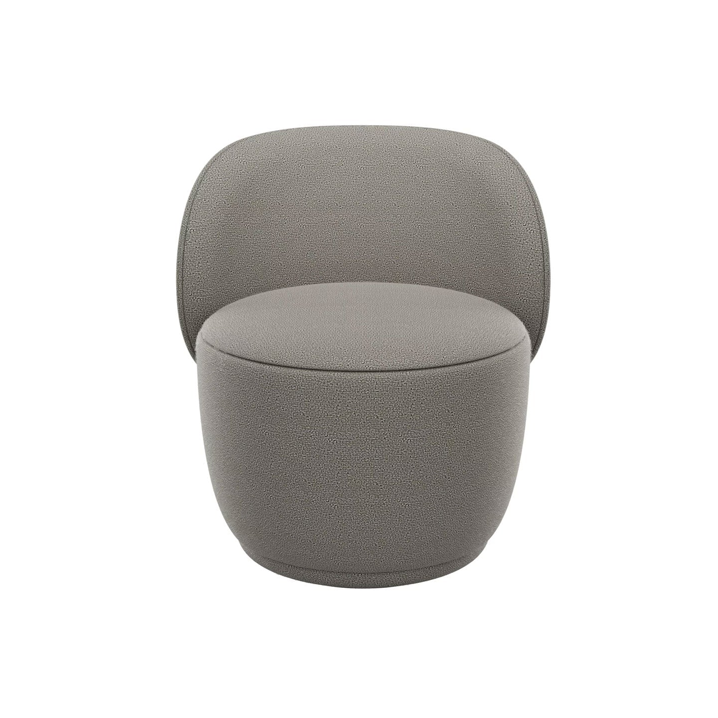 Drehsessel KUON in Stoff Boucla - Taupe - Sessel Stoff