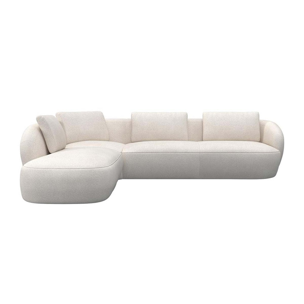 Ecksofa 0091 Torino in Stoff Bormio