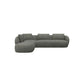 Ecksofa 0091 Torino in Stoff Bormio - 1224 olive / Ecksofa links - Ecksofa Stoff