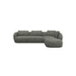 Ecksofa 0091 Torino in Stoff Bormio - 1224 olive / Ecksofa rechts - Ecksofa Stoff