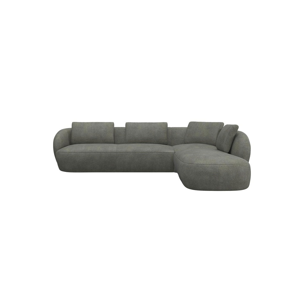 Ecksofa 0091 Torino in Stoff Bormio