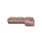 Ecksofa 0091 Torino in Stoff Bormio - 1225 magnolia / Ecksofa rechts - Ecksofa Stoff