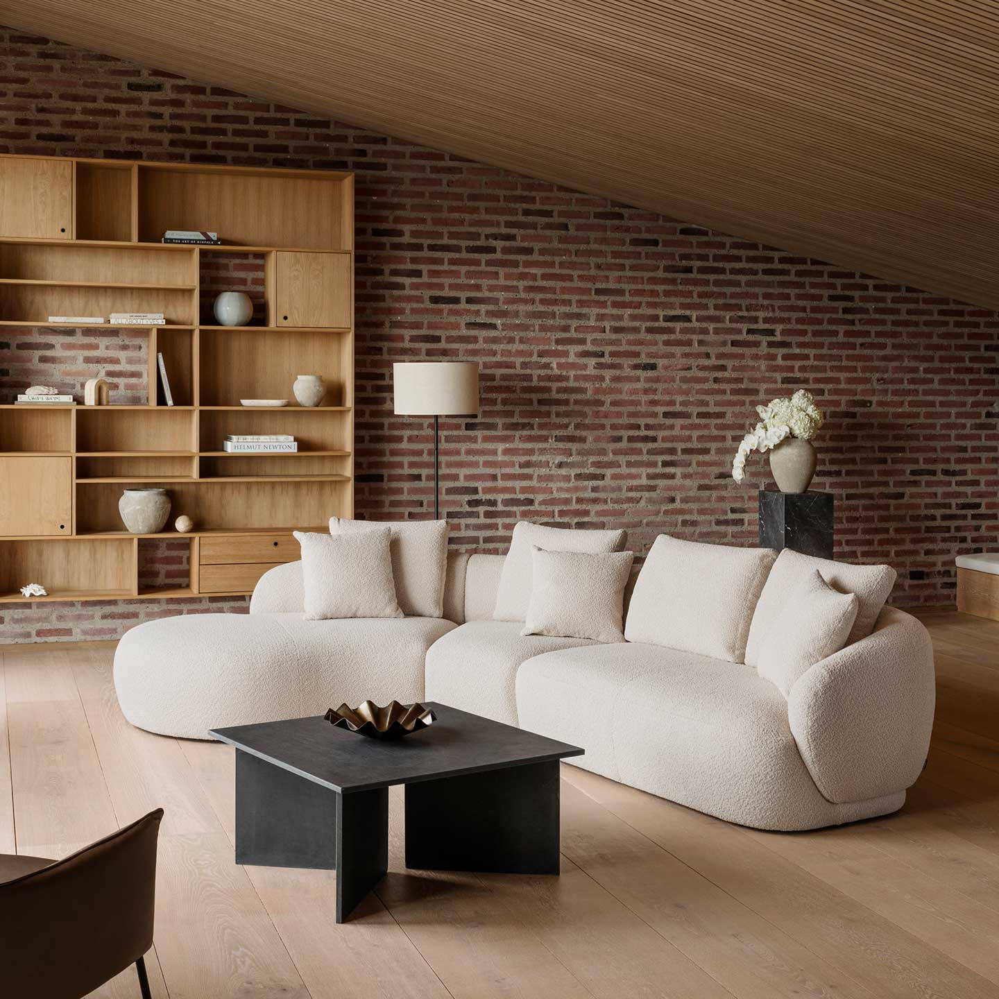 Ecksofa 0091 Torino in Stoff Bormio