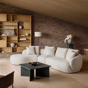 Ecksofa 0091 Torino in Stoff Bormio