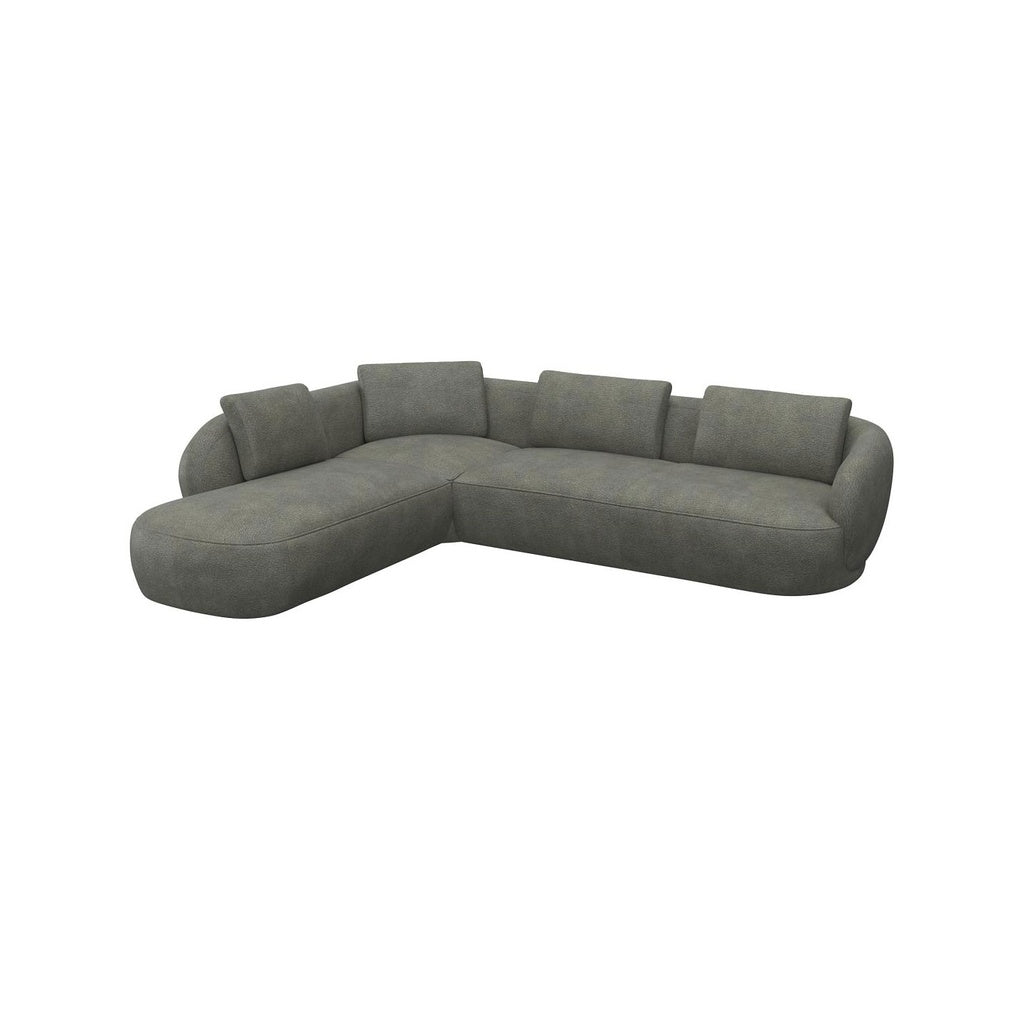 Ecksofa 0091 Torino in Stoff Bormio