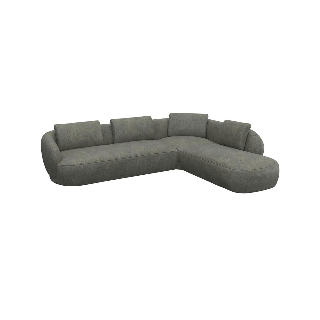 Ecksofa 0091 Torino in Stoff Bormio