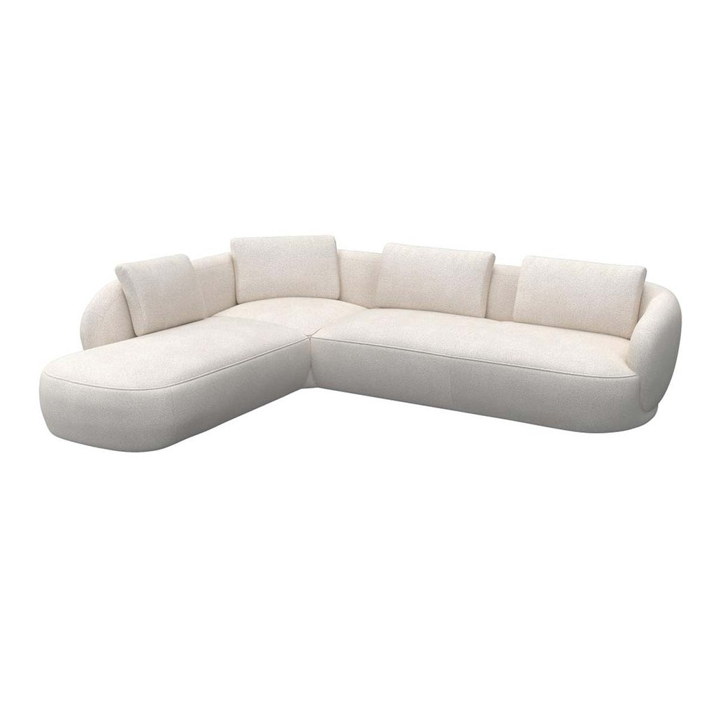 Ecksofa 0091 Torino in Stoff Bormio