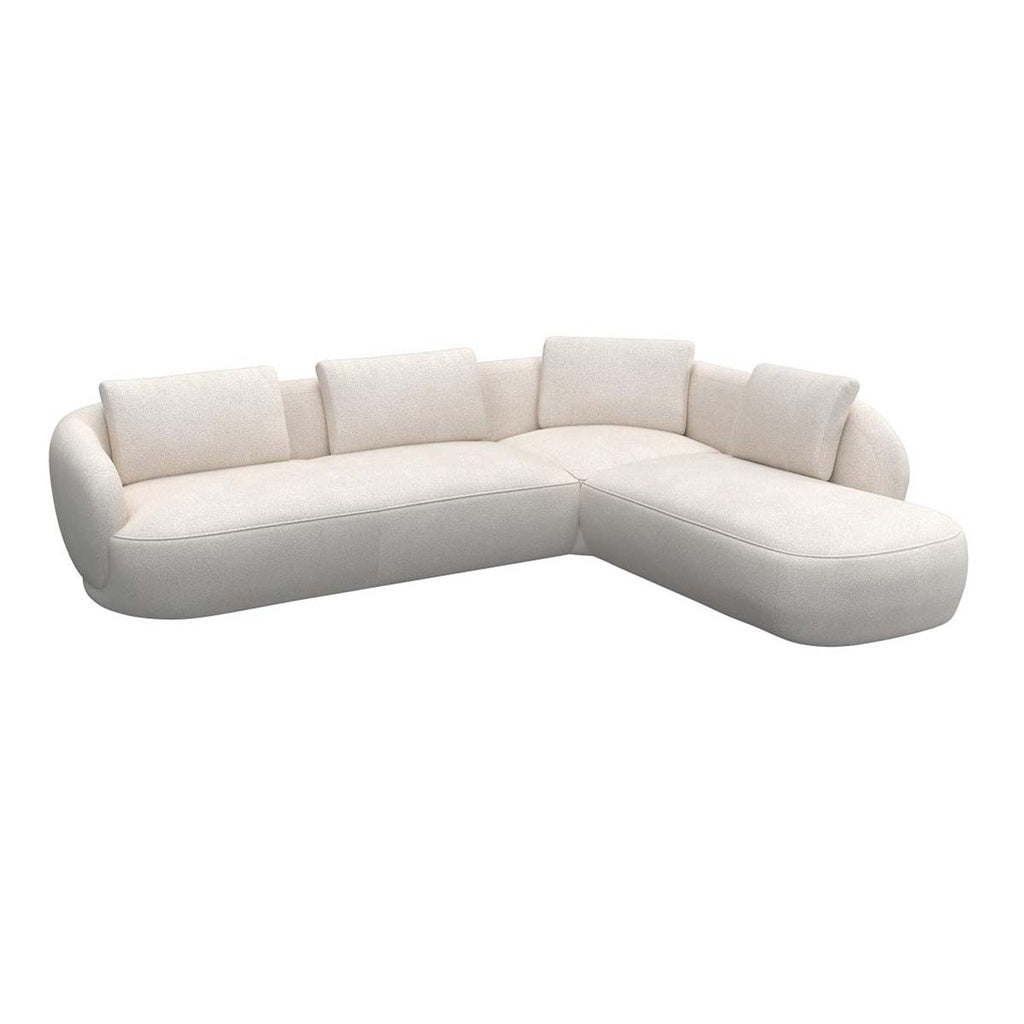Ecksofa 0091 Torino in Stoff Bormio