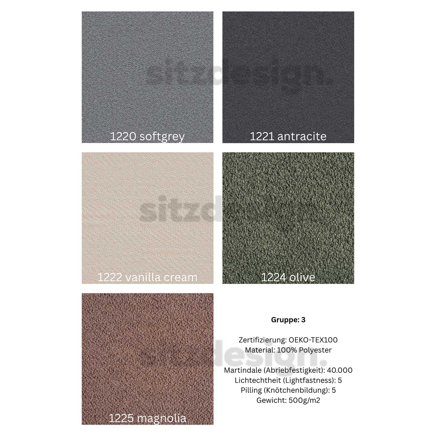 Ecksofa 0091 Torino in Stoff Bormio - Ecksofa Stoff