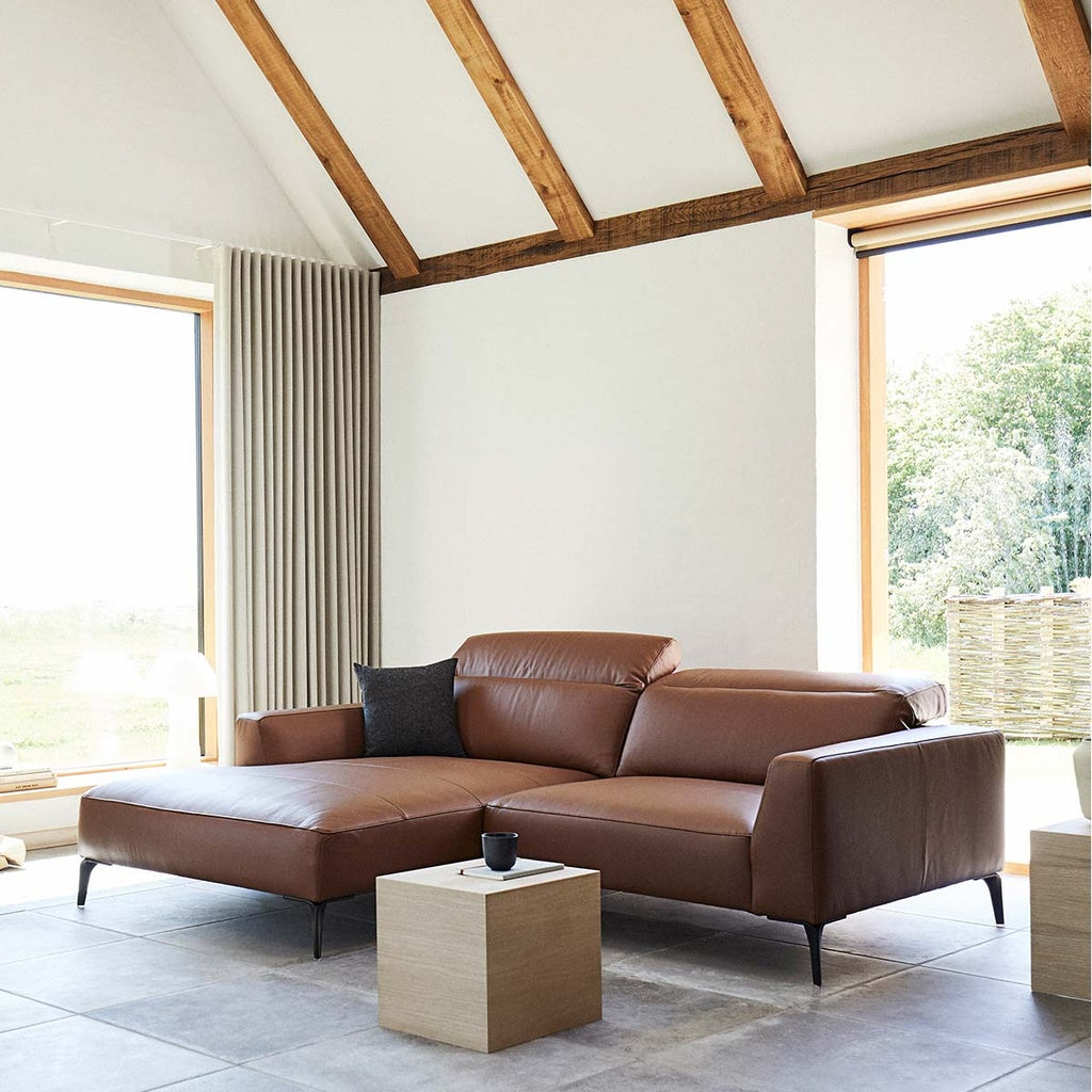 Ecksofa 0161 VOLUZZI in Leder Omaha - Ecksofa Leder