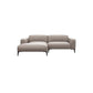 Ecksofa 0161 VOLUZZI in Leder Omaha - slate grey / Longchair links - Ecksofa Leder