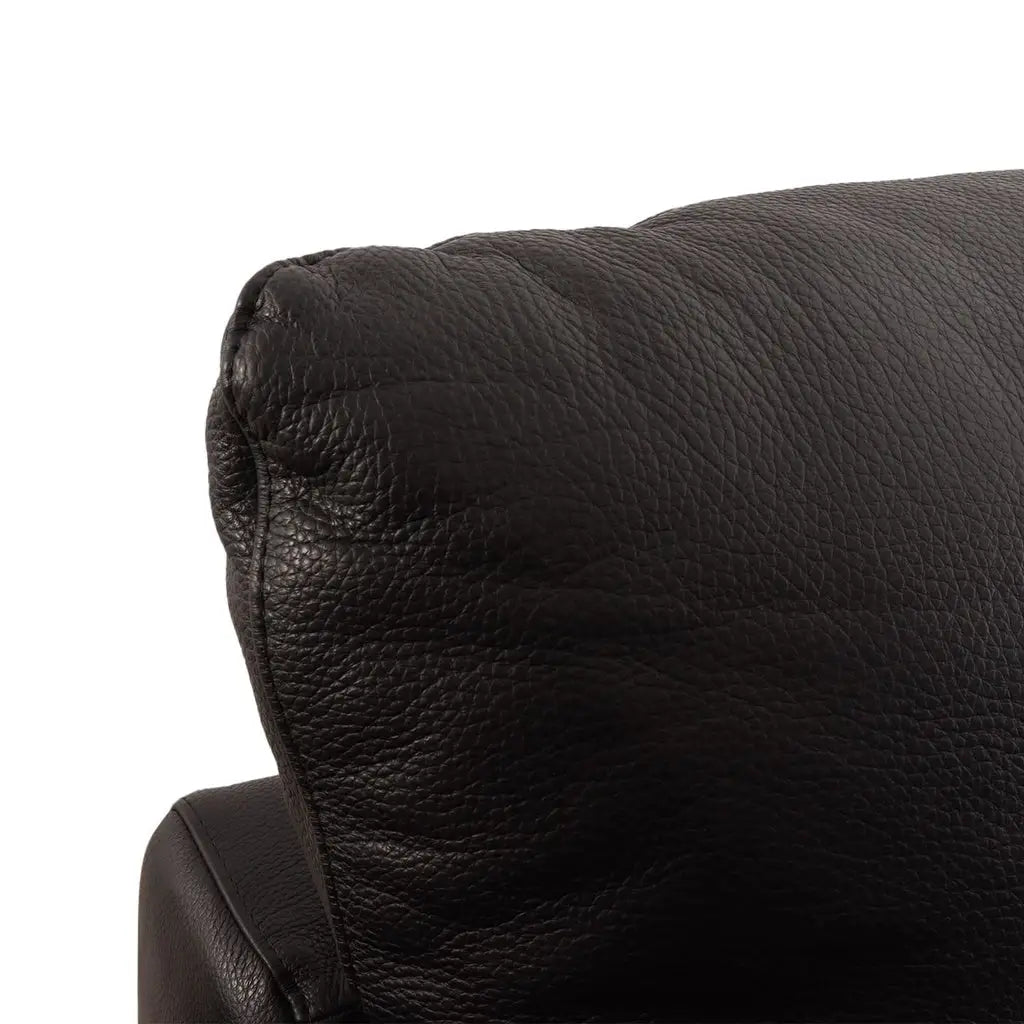 Ecksofa 15281 TAOO Variante in Leder Z77 black pearl - Sitzdesign