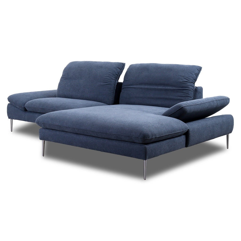Ecksofa 15450 ENJOY&MORE in R66 marine - Ecksofa Stoff