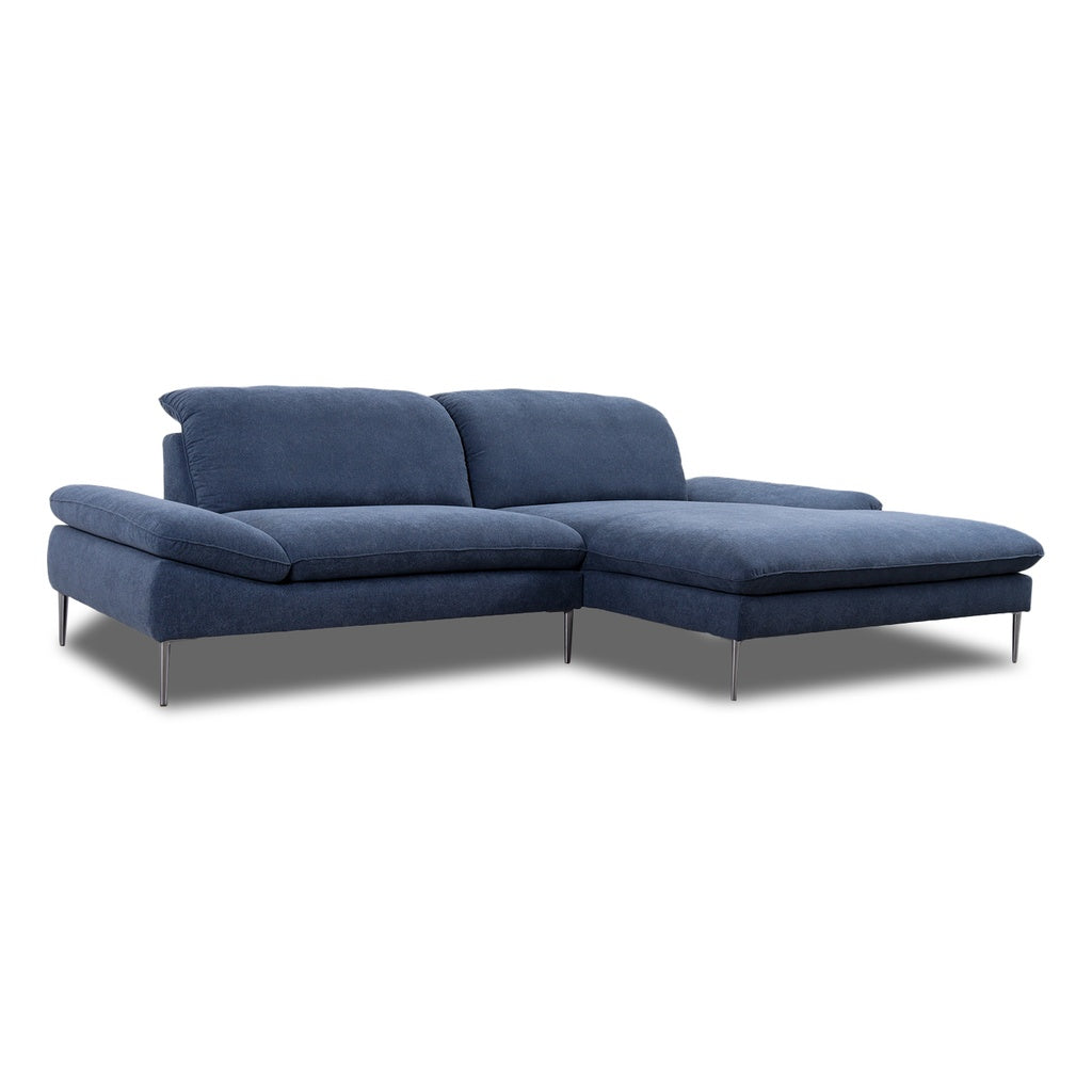 Ecksofa 15450 ENJOY&MORE in R66 marine - Ecksofa Stoff