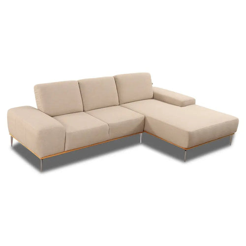 Bild 1 in Galerieansicht laden. Ecksofa 16555 RUN in Stoff W82 ecru - Sitzdesign