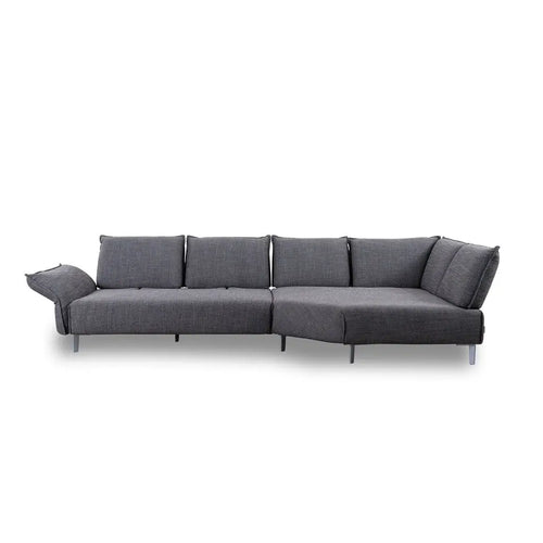 Bild 1 in Galerieansicht laden. Ecksofa 16660 Bonnie in Stoff T88 dark steel - Sitzdesign