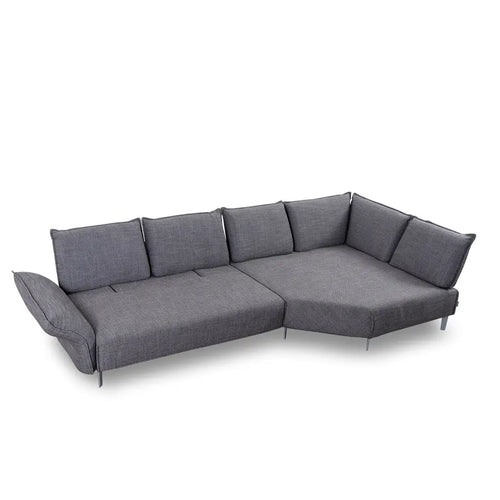 Bild 1 in Galerieansicht laden. Ecksofa 16660 Bonnie in Stoff T88 dark steel - Sitzdesign