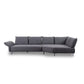 Ecksofa 16660 Bonnie in Stoff T88 dark steel - Sitzdesign