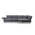 Ecksofa 16660 Bonnie in Stoff T88 dark steel - Sitzdesign