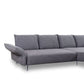 Ecksofa 16660 Bonnie in Stoff T88 dark steel - Sitzdesign