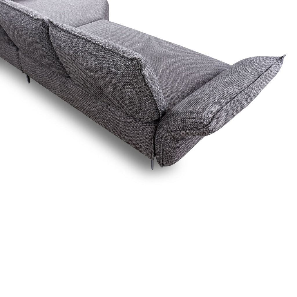 Ecksofa 16660 Bonnie in Stoff T88 dark steel - Sitzdesign