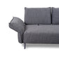 Ecksofa 16660 Bonnie in Stoff T88 dark steel - Sitzdesign