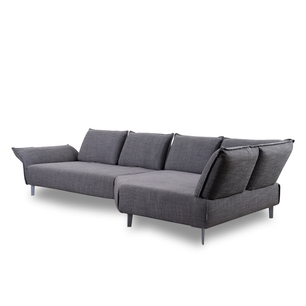 Ecksofa 16660 Bonnie in Stoff T88 dark steel - Sitzdesign