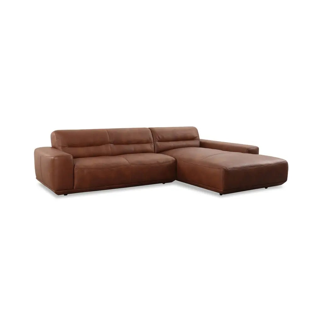 Ecksofa 20560 WILLIAM in Leder Z69 tobacco - Sitzdesign