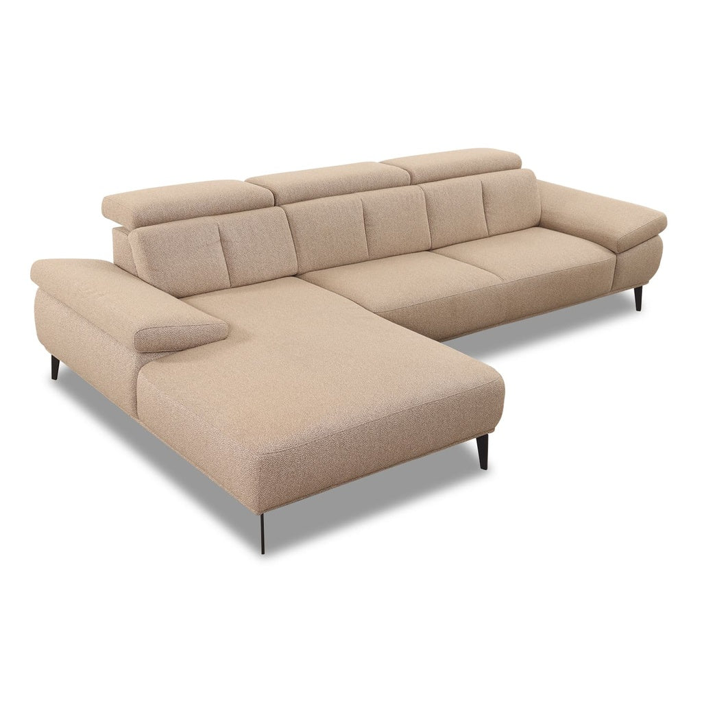 Ecksofa 24453 LEVI Variante in Stoff O10 sand - Sitzdesign