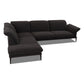 Ecksofa 24600 Sherry in Stoff V39 schwarz - Sitzdesign