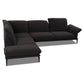 Ecksofa 24600 Sherry in Stoff V39 schwarz - Sitzdesign