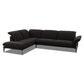 Ecksofa 24600 Sherry in Stoff V39 schwarz - Sitzdesign