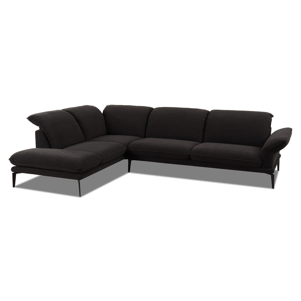 Ecksofa 24600 Sherry in Stoff V39 schwarz - Sitzdesign